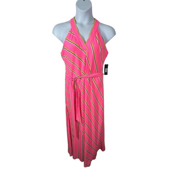 RACHEL Rachel Roy April Pink Striped Maxi Dress XL NWT Summer Resort - Picture 4 of 15